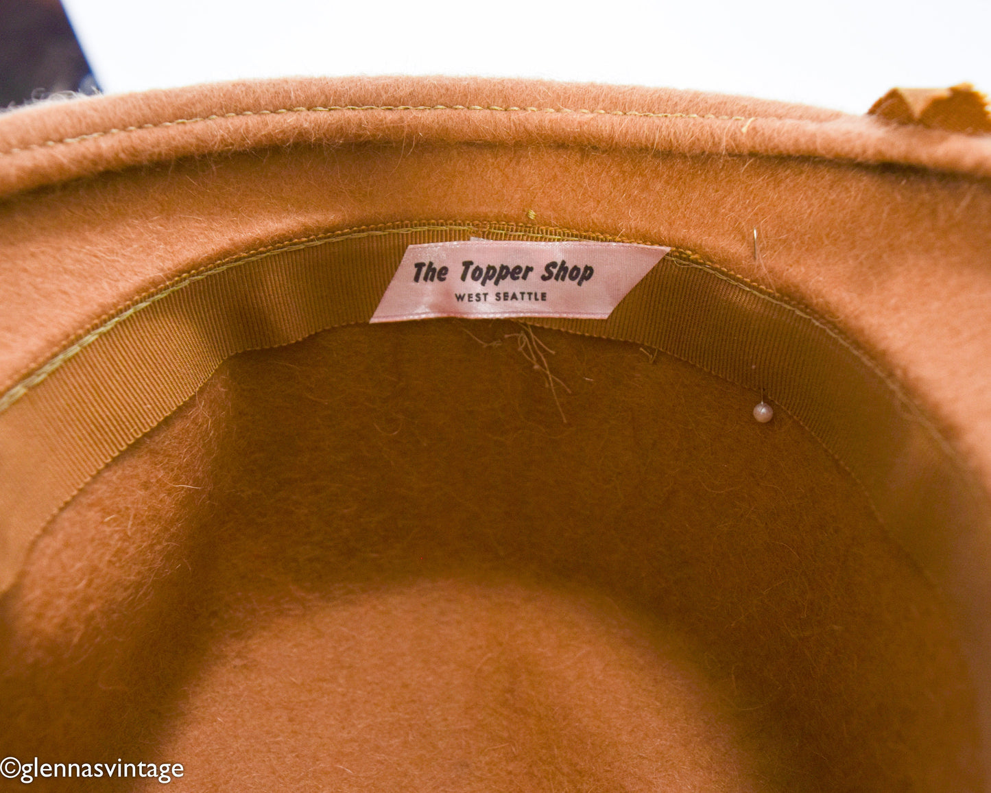 1960s Tan Mohair Wool Hat