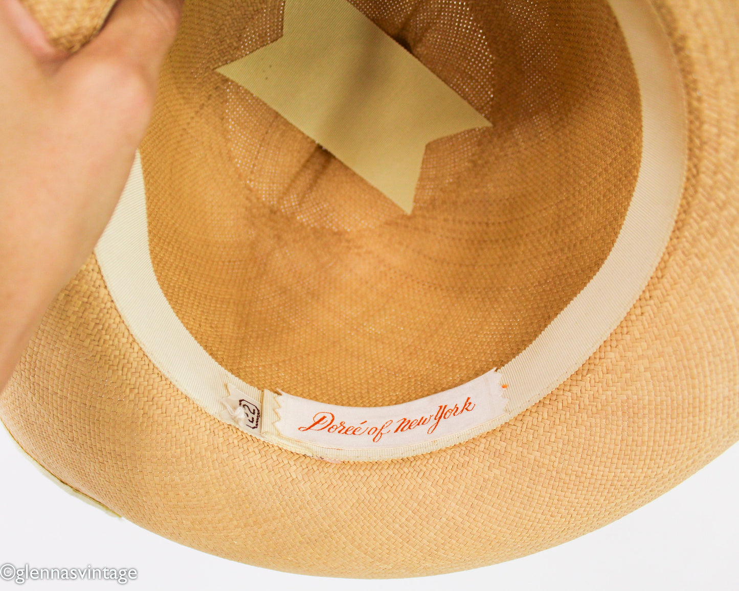 1980s Straw Wide Brim Hat, Doreé of New York