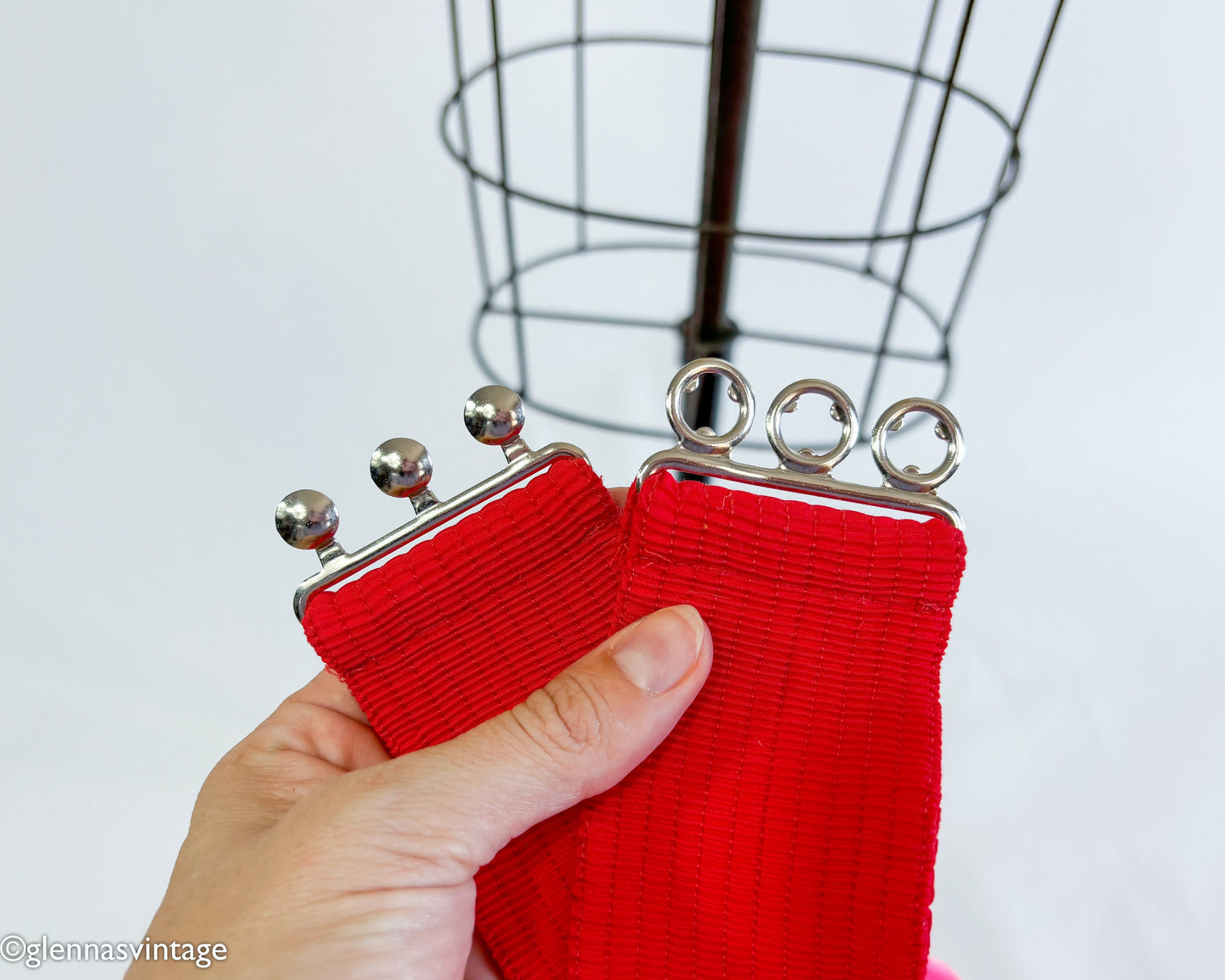 1950s Red Elastic Belt