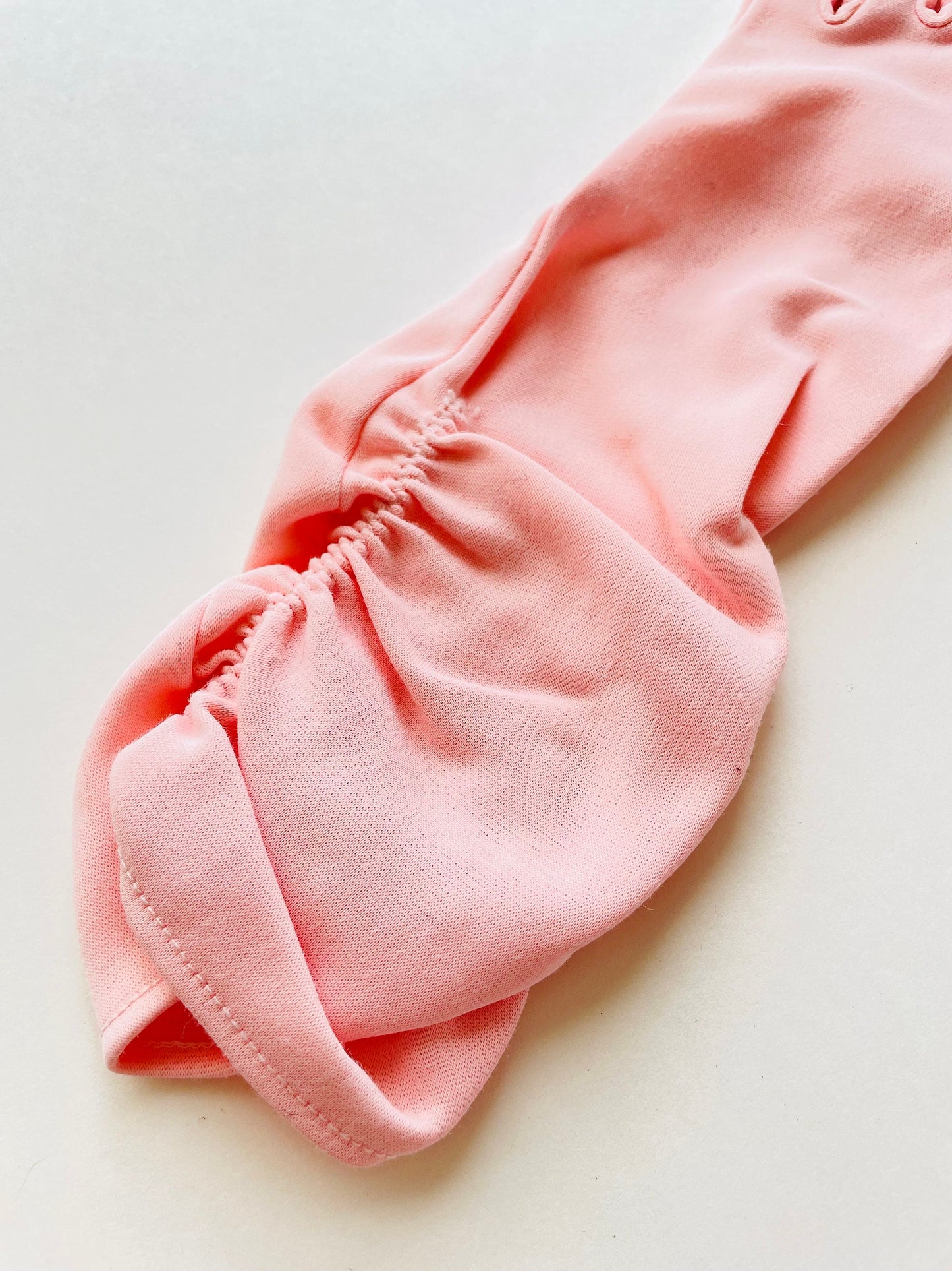 1960s Long Pink Evening Gloves, Size 6
