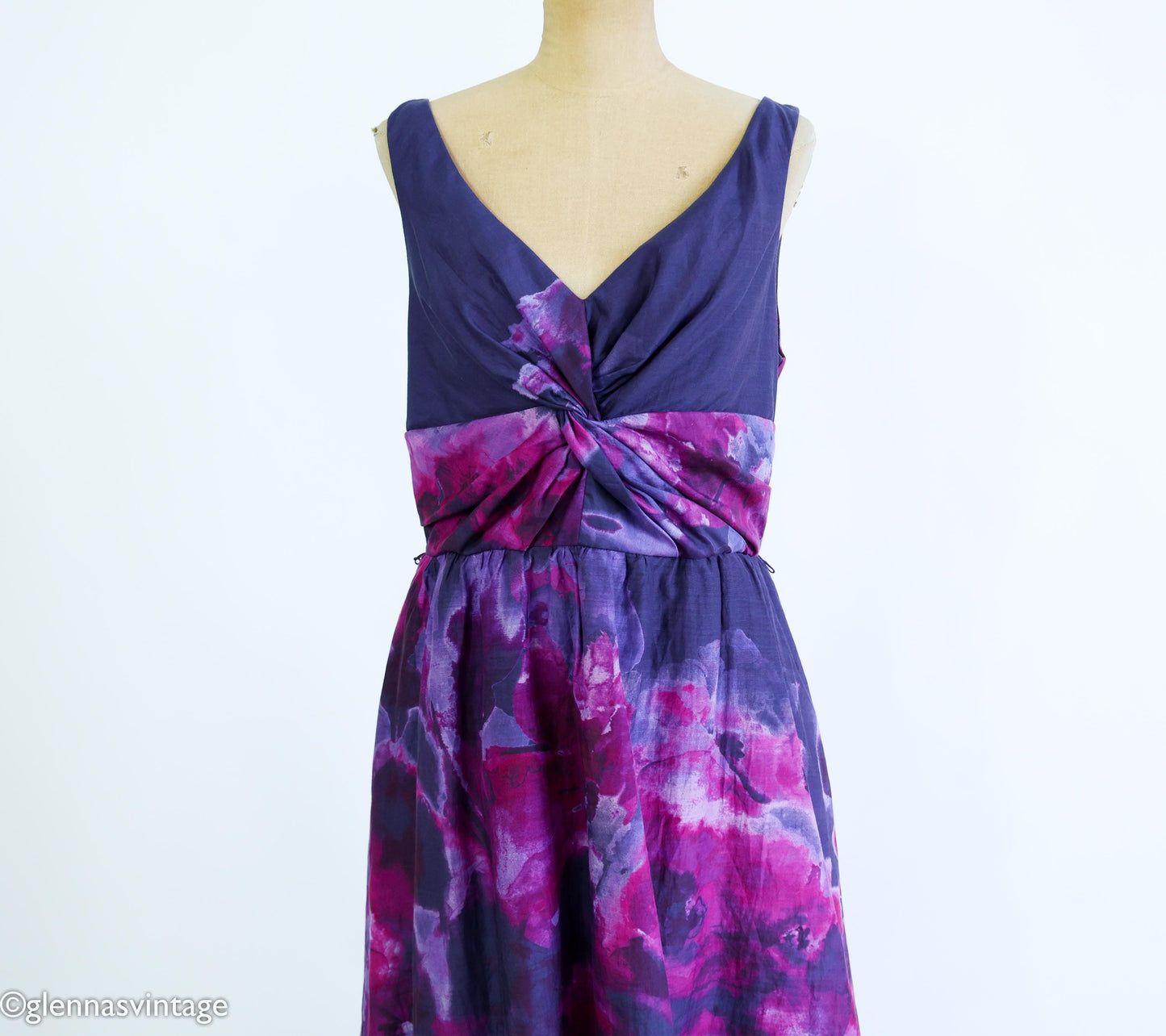 1990s Purple Tie Dye Sundress, Medium