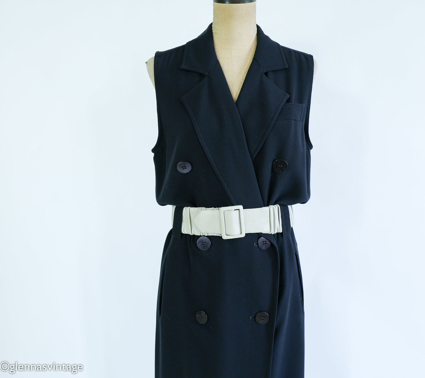 Emanuel Ungaro Black Sleeveless Dress 1990s, Medium