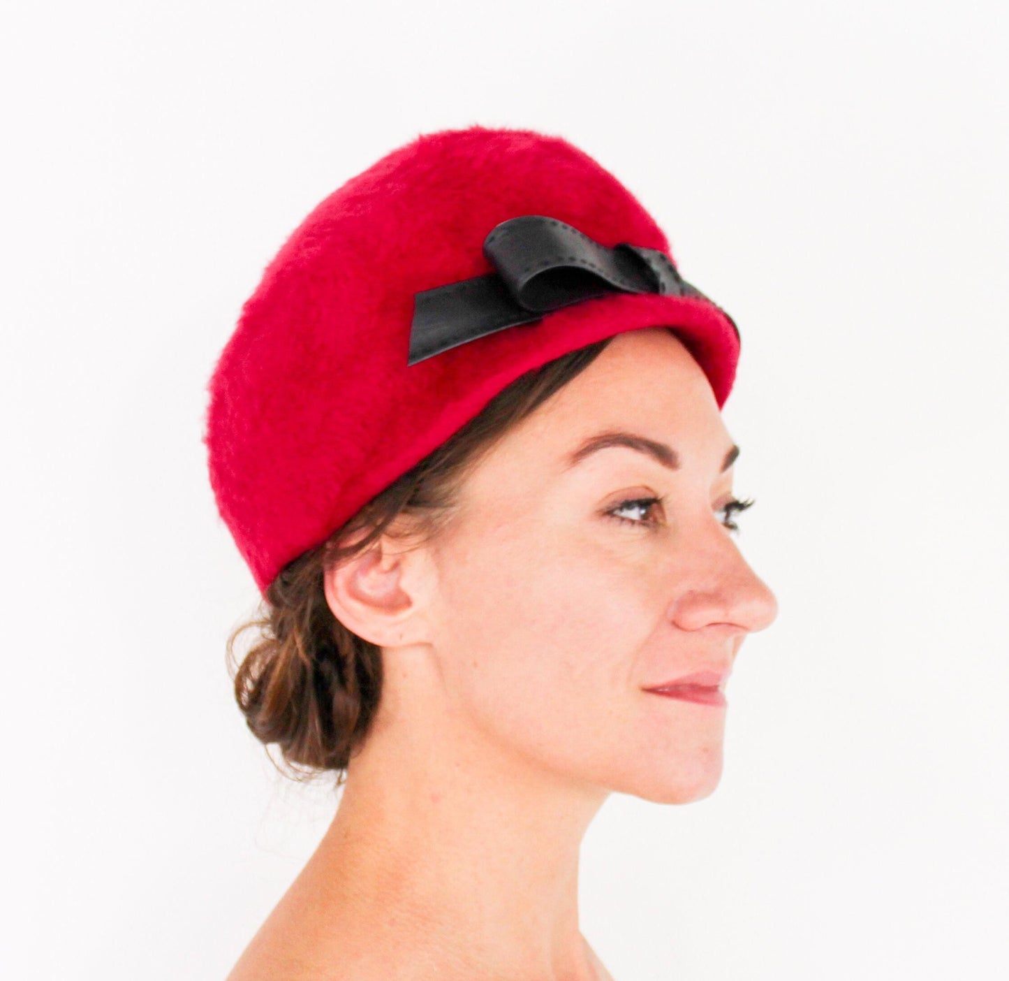 1960s Fuchsia Mohair Bubble Hat