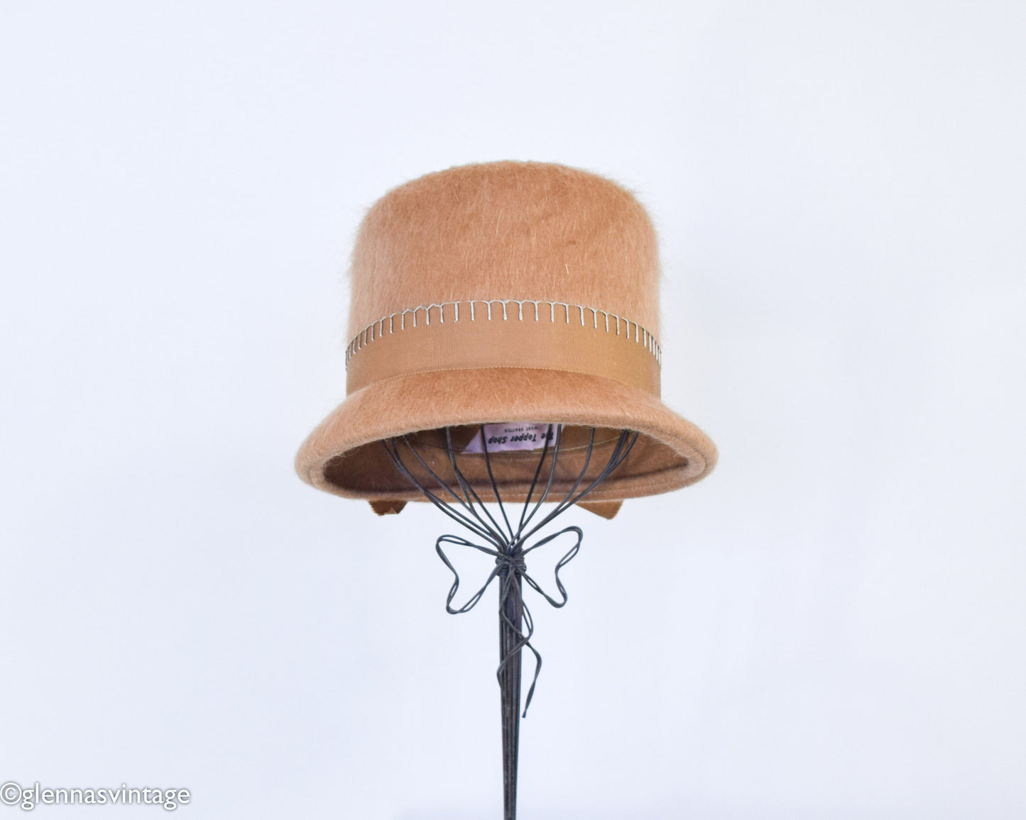 1960s Tan Mohair Wool Hat