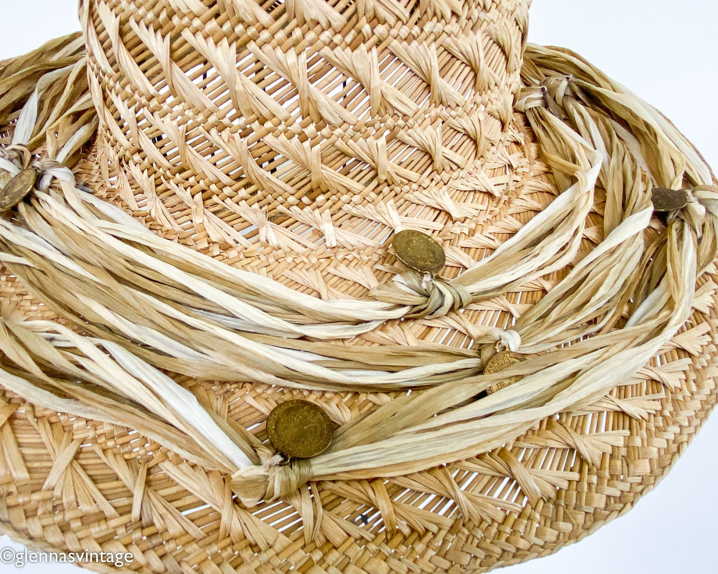1980s Lord & Taylor Wide Brim Straw Hat
