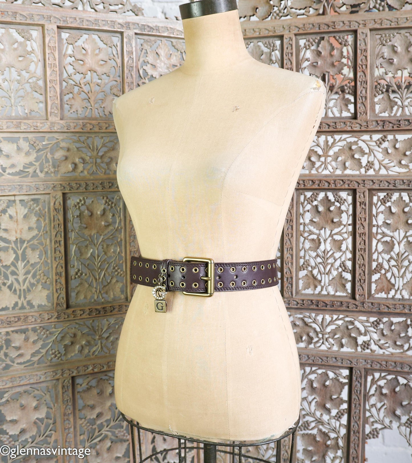 1990s Guess Brown Leather Belt