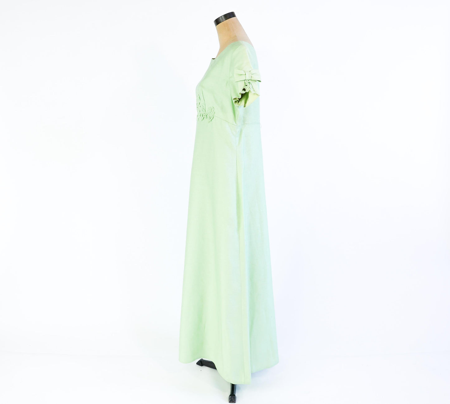 1960s Mint Green Evening Dress, 36" Waist