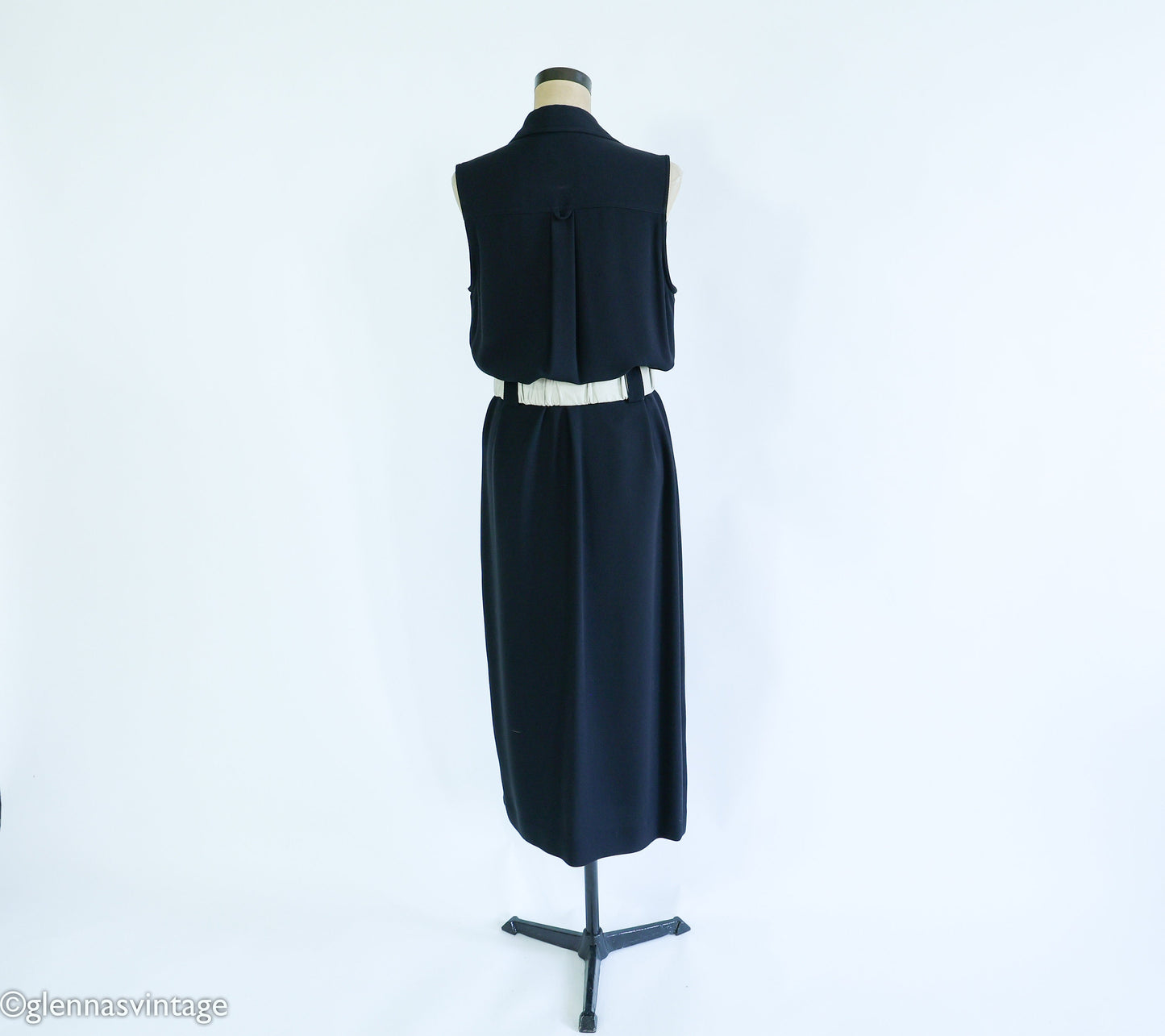 Emanuel Ungaro Black Sleeveless Dress 1990s, Medium