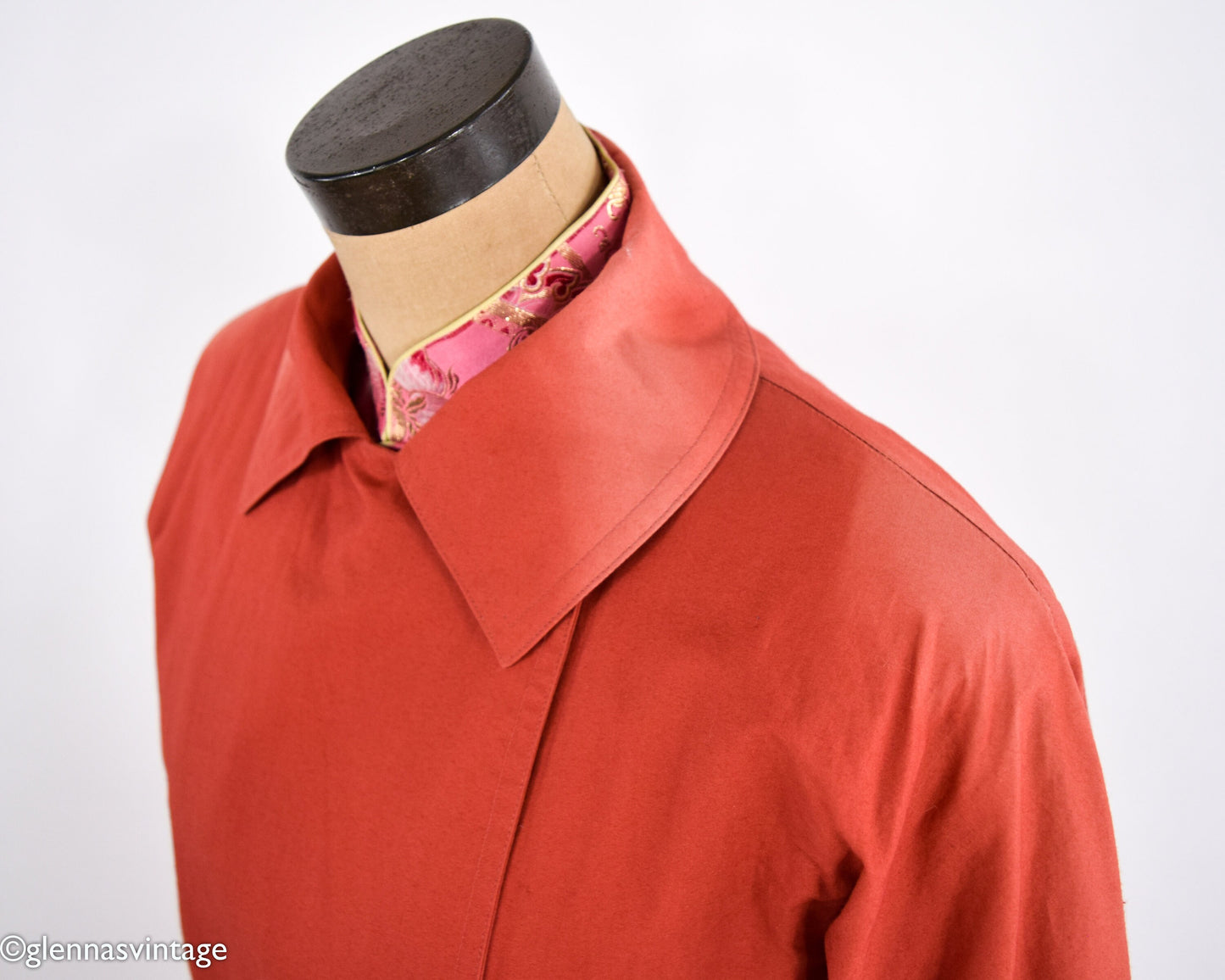 1980s Orange Trench Coat | 80s Orange Trench Coat | Sanyo Carlo Cohen | Large