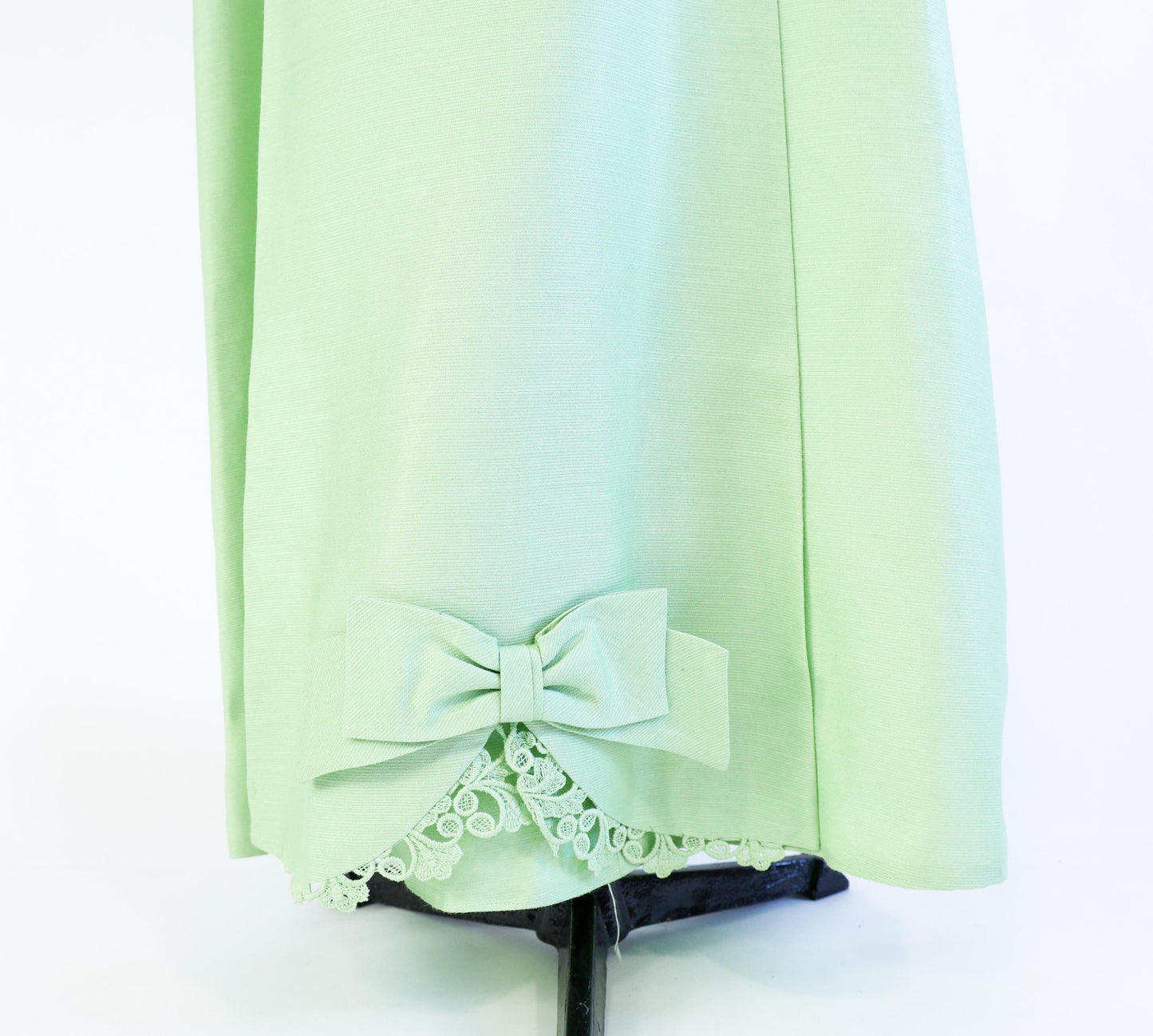 1960s Mint Green Evening Dress, 36" Waist