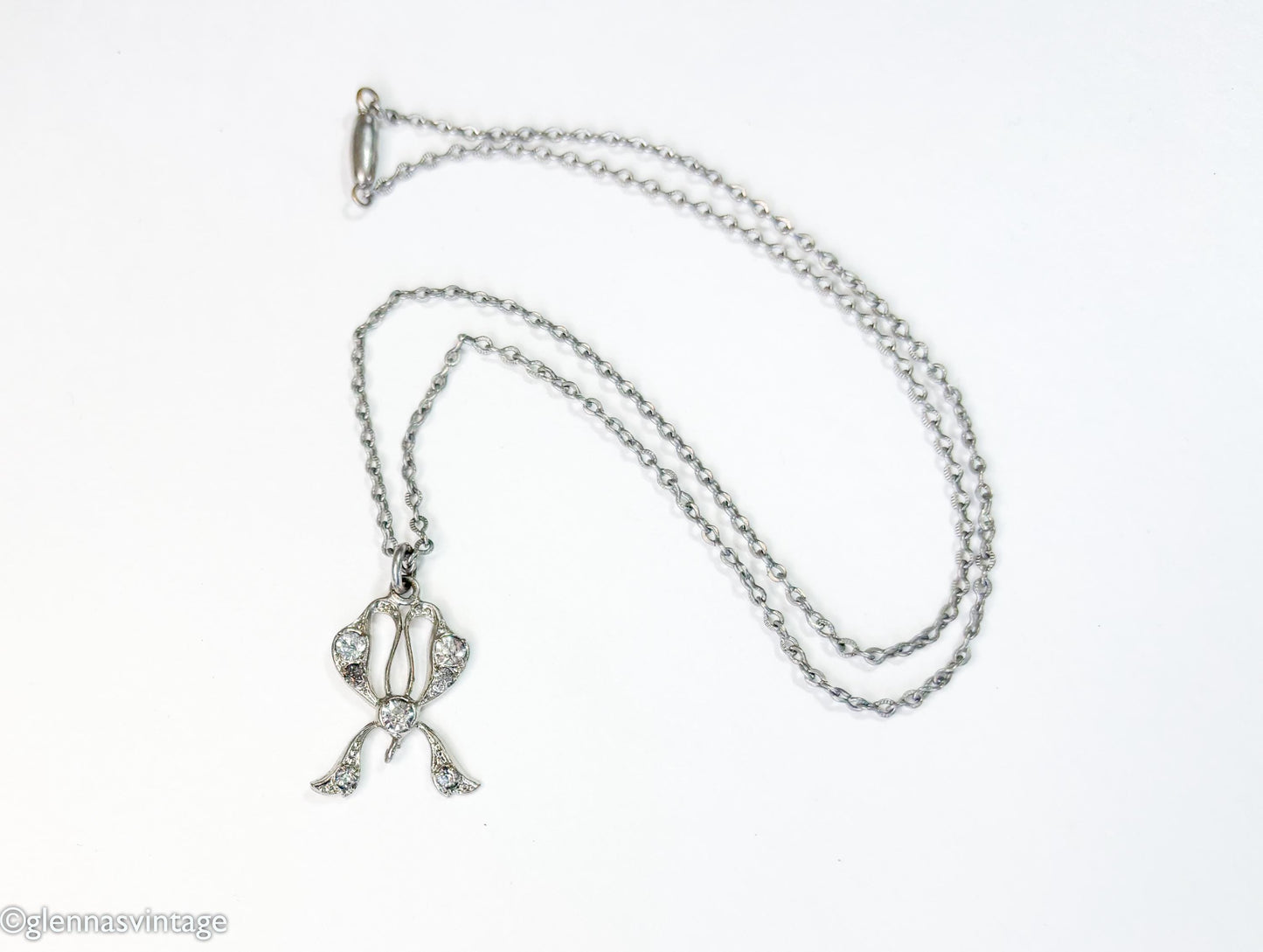 1930s Silver Delicate Necklace | Silver Pendant