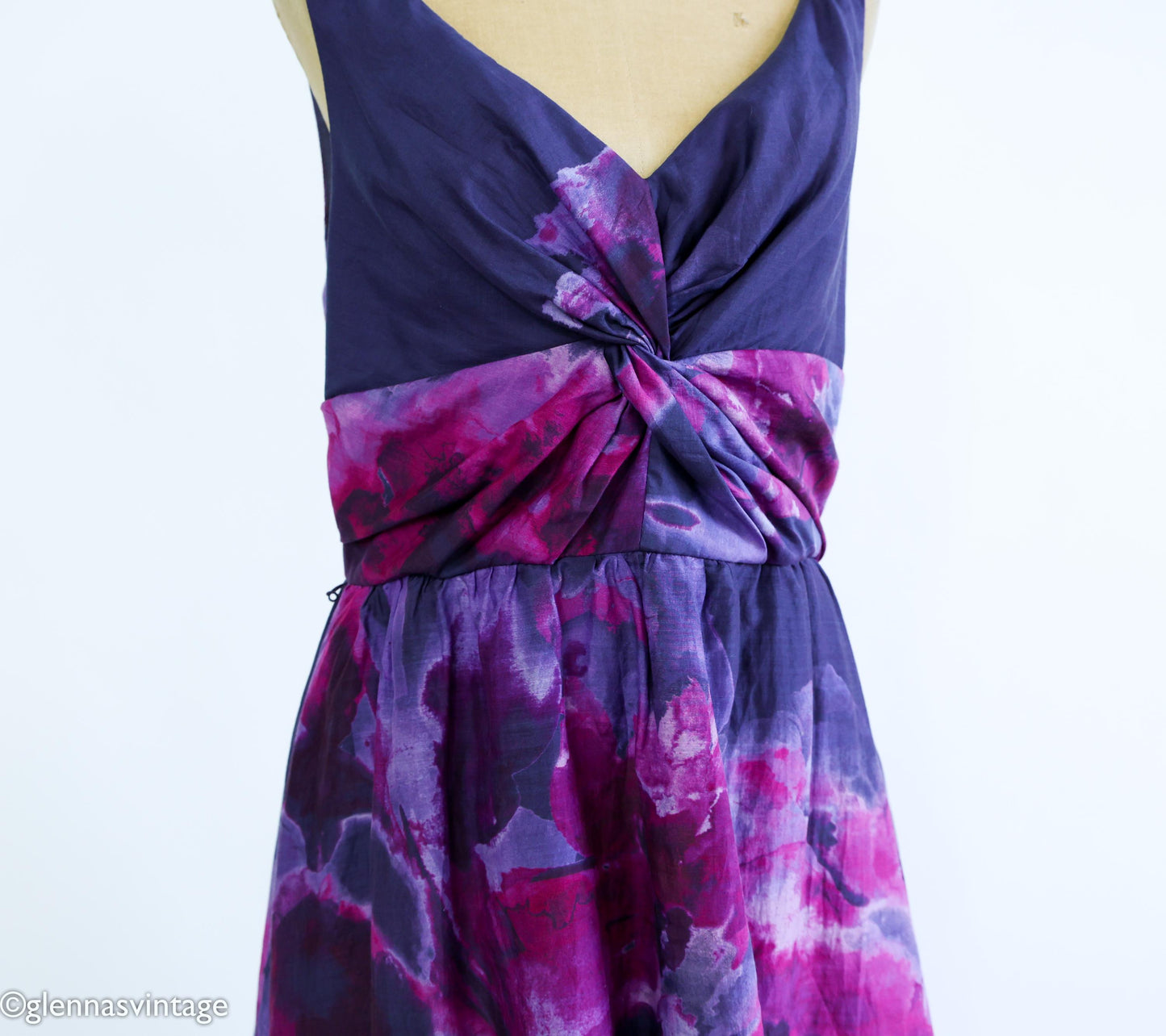 1990s Purple Tie Dye Sundress, Medium