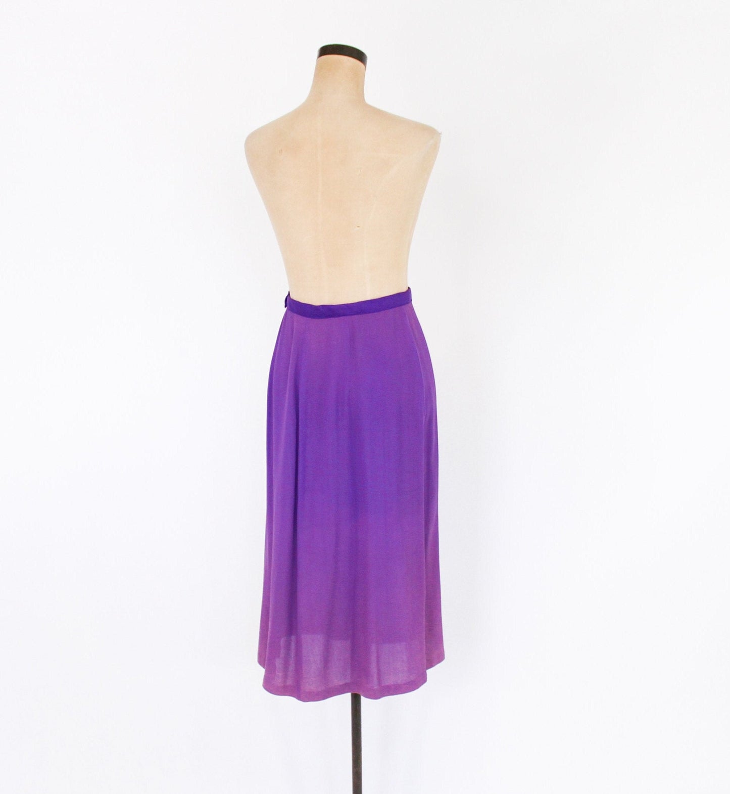 1940s Purple Beaded Evening Suit, Blouse & Skirt Set, Large