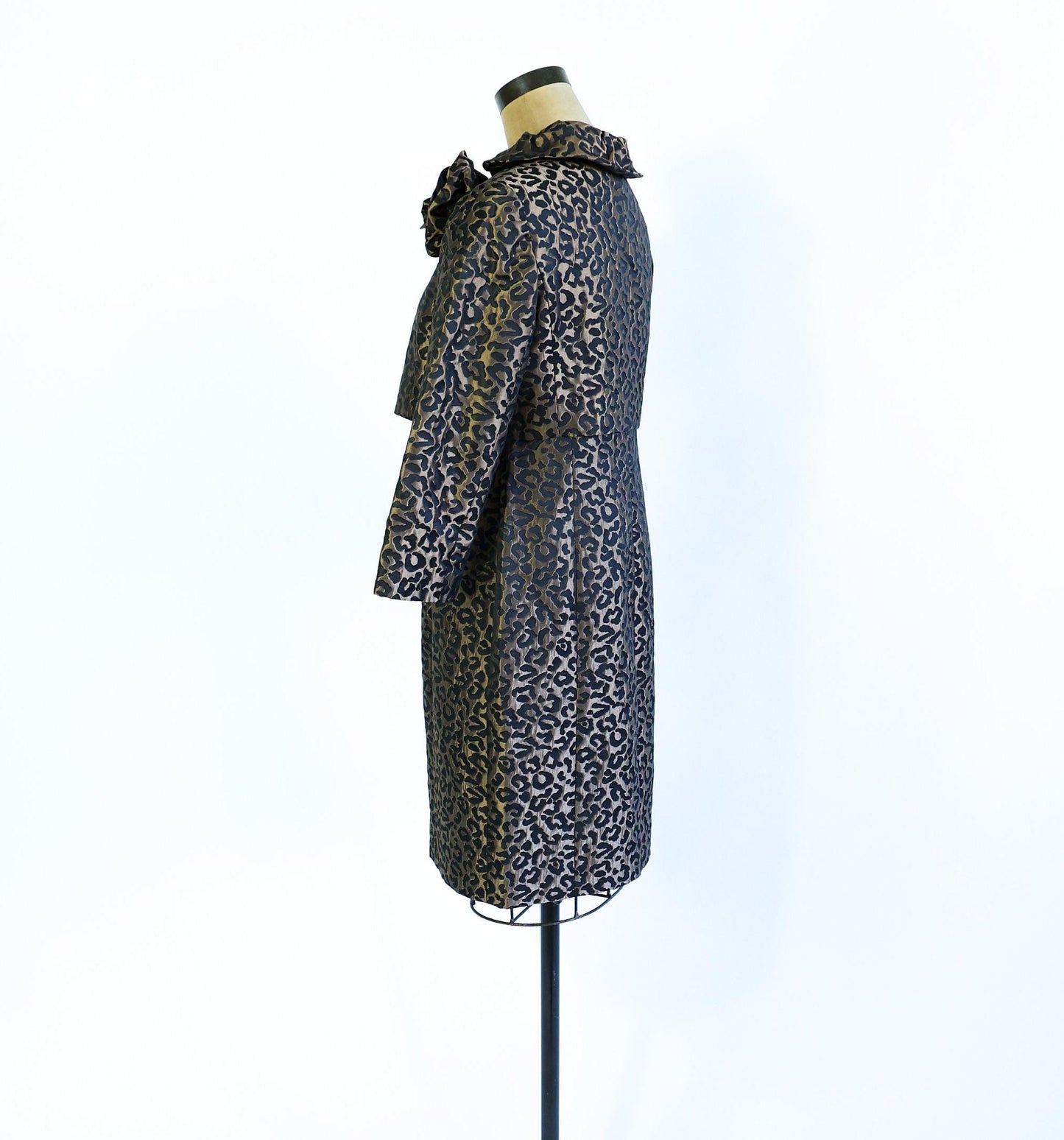 1990s Leopard Dress & Jacket Set, Medium