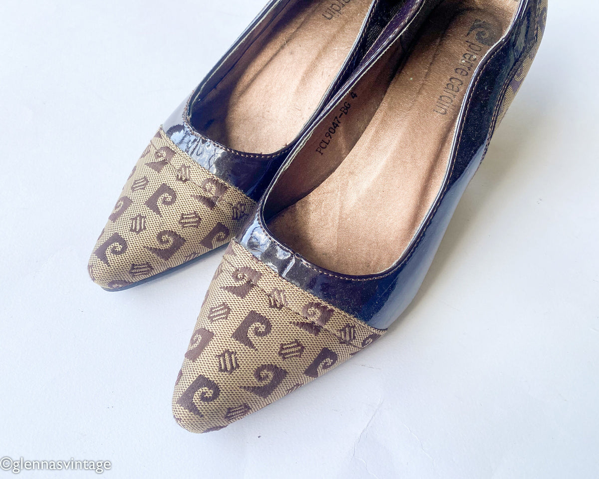 1980s Brown Leather Pumps | Pierre Cardin, US 6