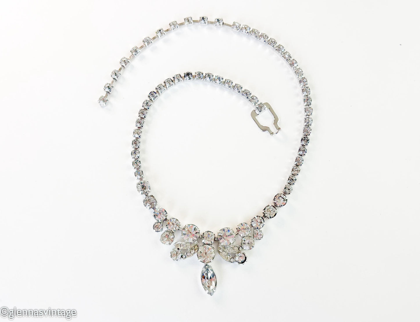1960s Eisenberg Ice Rhinestone Choker Necklace