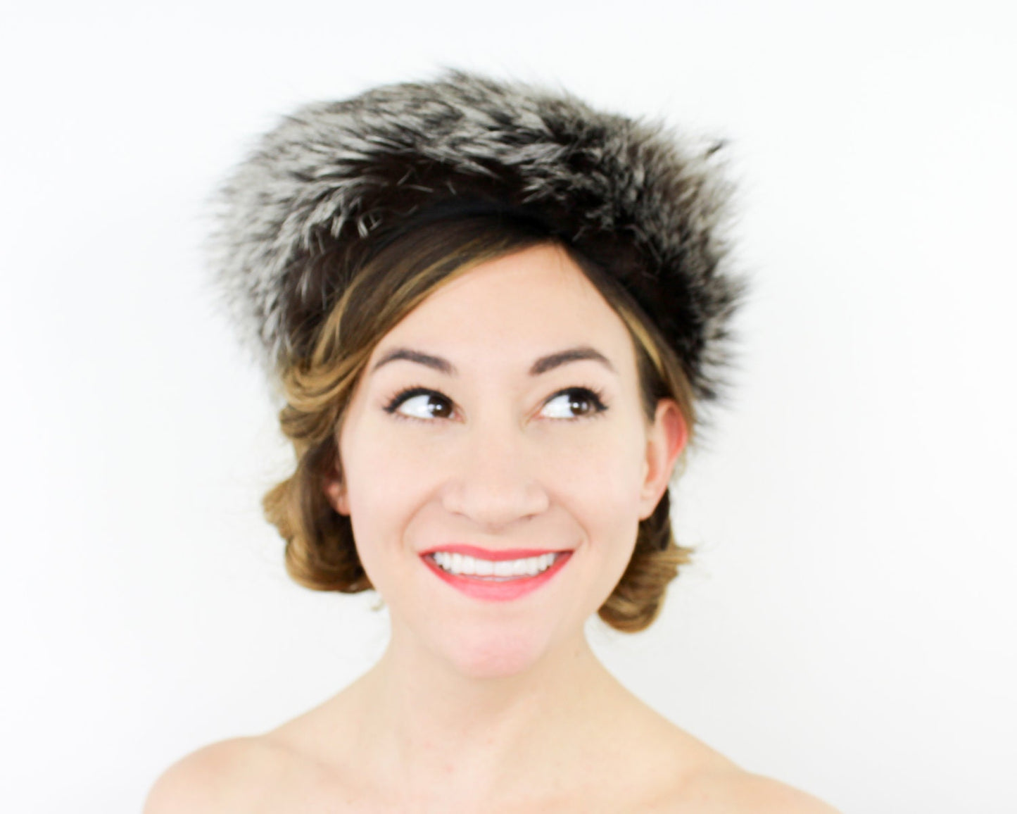 1950s Grey Raccoon Fur Hat
