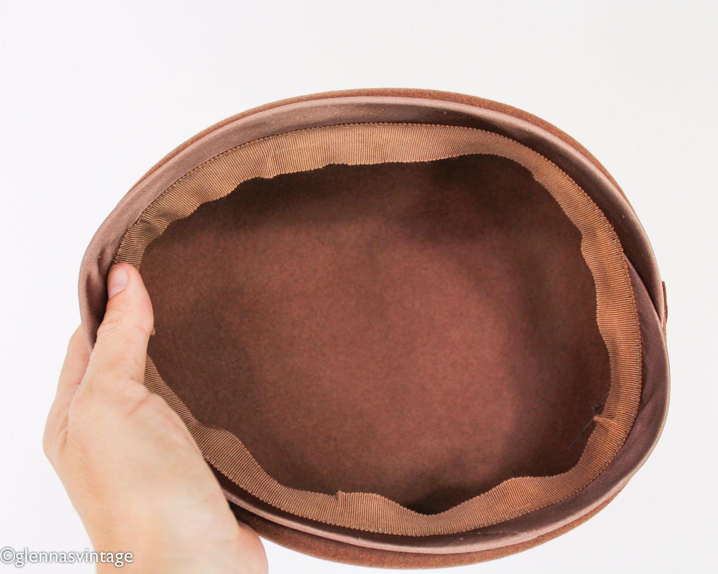 1960s Brown Wool Hat