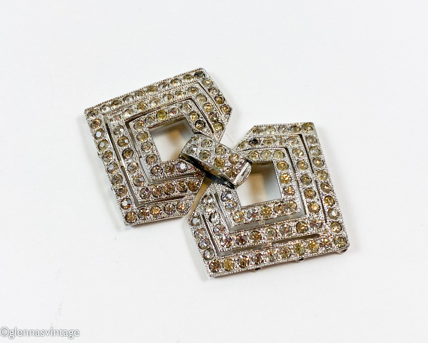1950s Rhinestone Jewelry Clasp | Bracelet/ Necklace Clasp | Belt Buckle