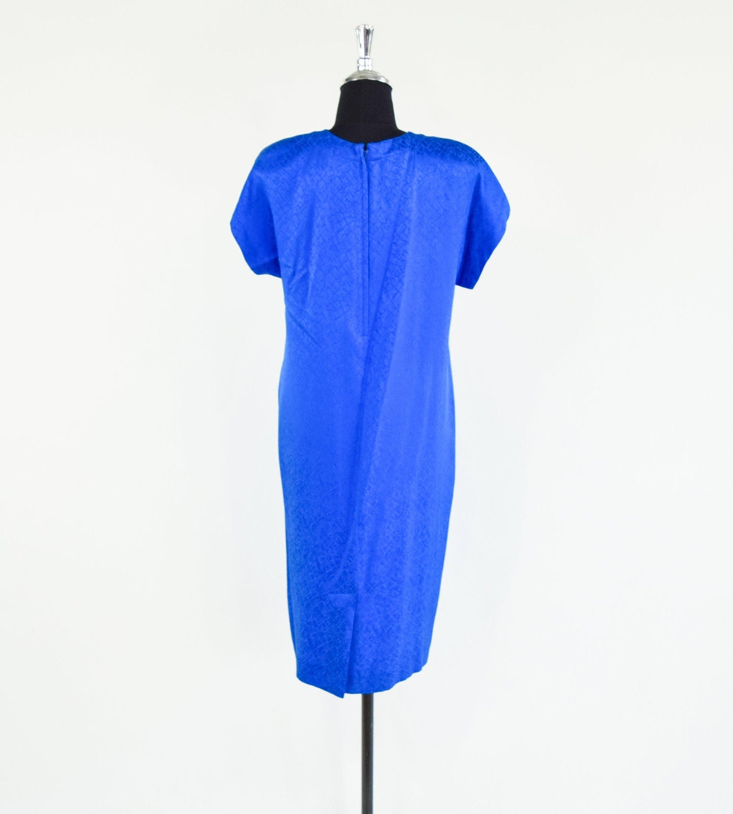 1980s Royal Blue Silk Dress Suit, Liz Claiborne, Petites Size 4