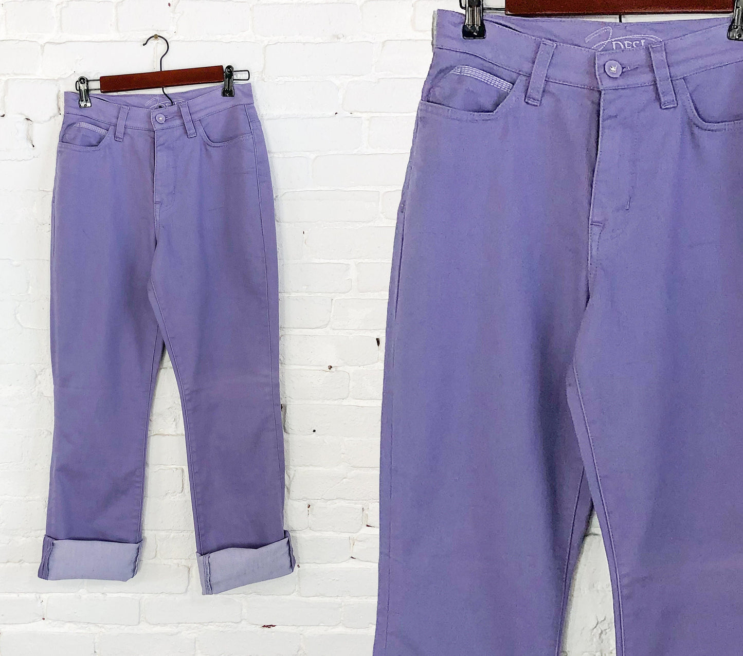 1990s Lavender Purple Denim Jeans, Medium
