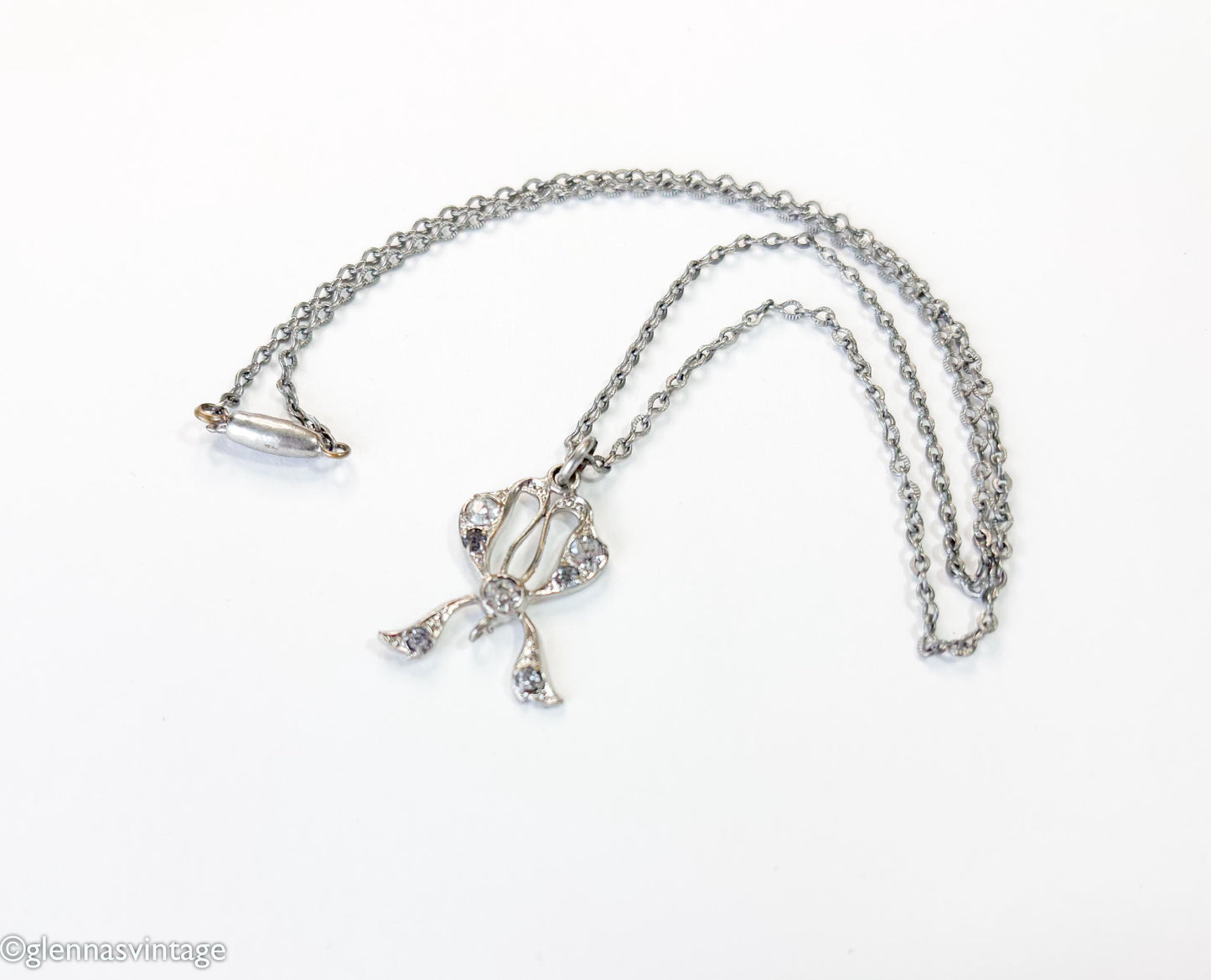 1930s Silver Delicate Necklace | Silver Pendant