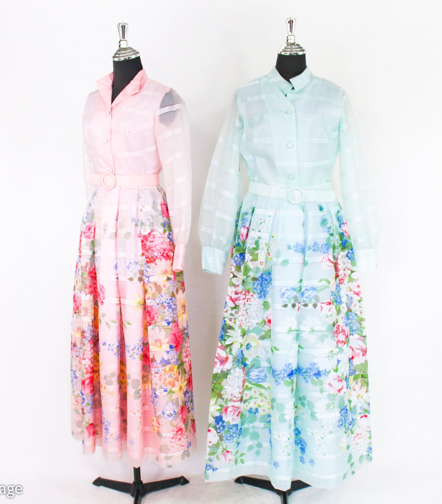 1970s Pink Floral Maxi Evening Dress  | 70s Pink Maxi Dresses | Bridesmaid Dress | Medium | Extra Small