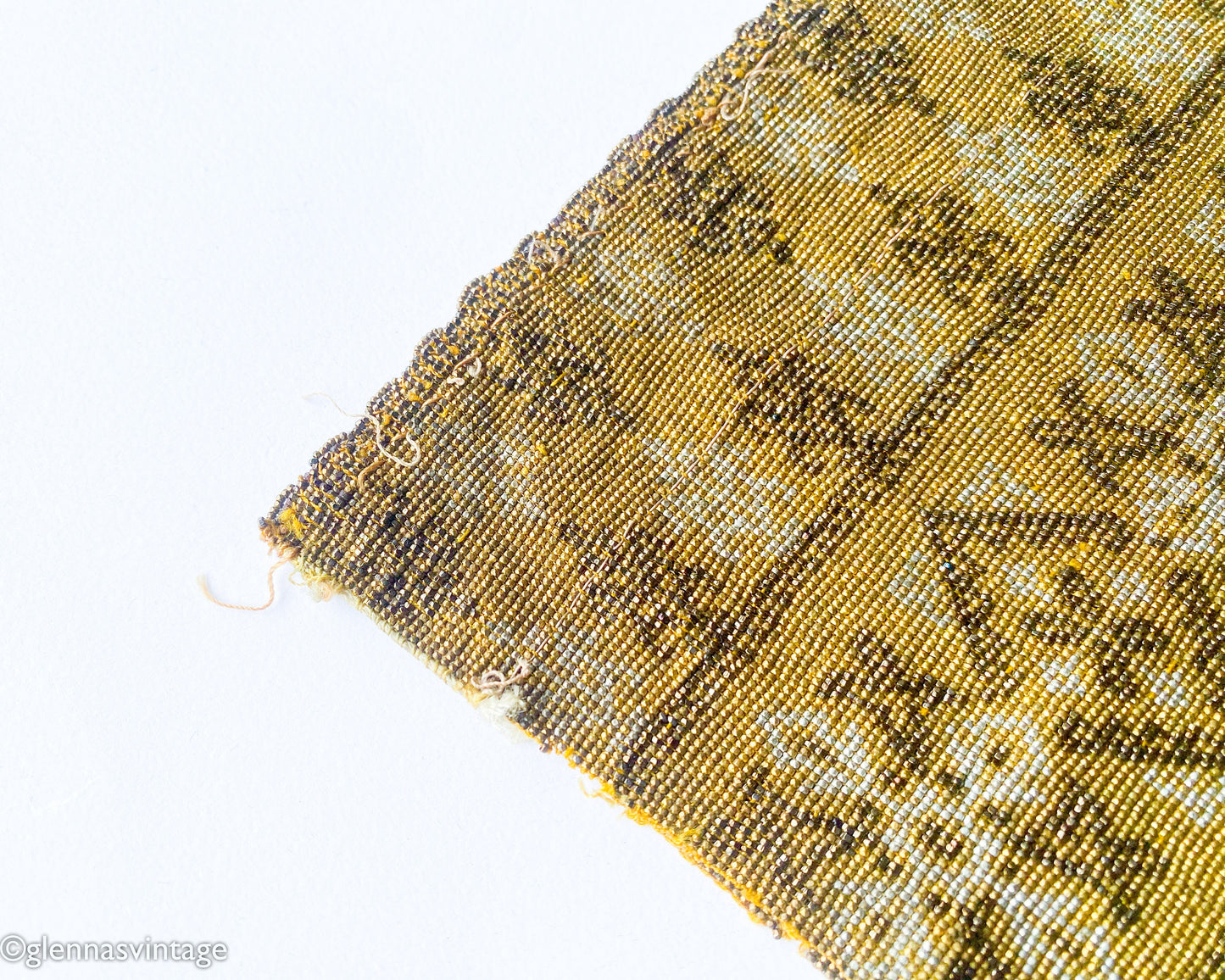 1900s MicroBeaded Evening Bag | 1900s Gold & Bronze Micro Bead Purse | Art Deco Bag