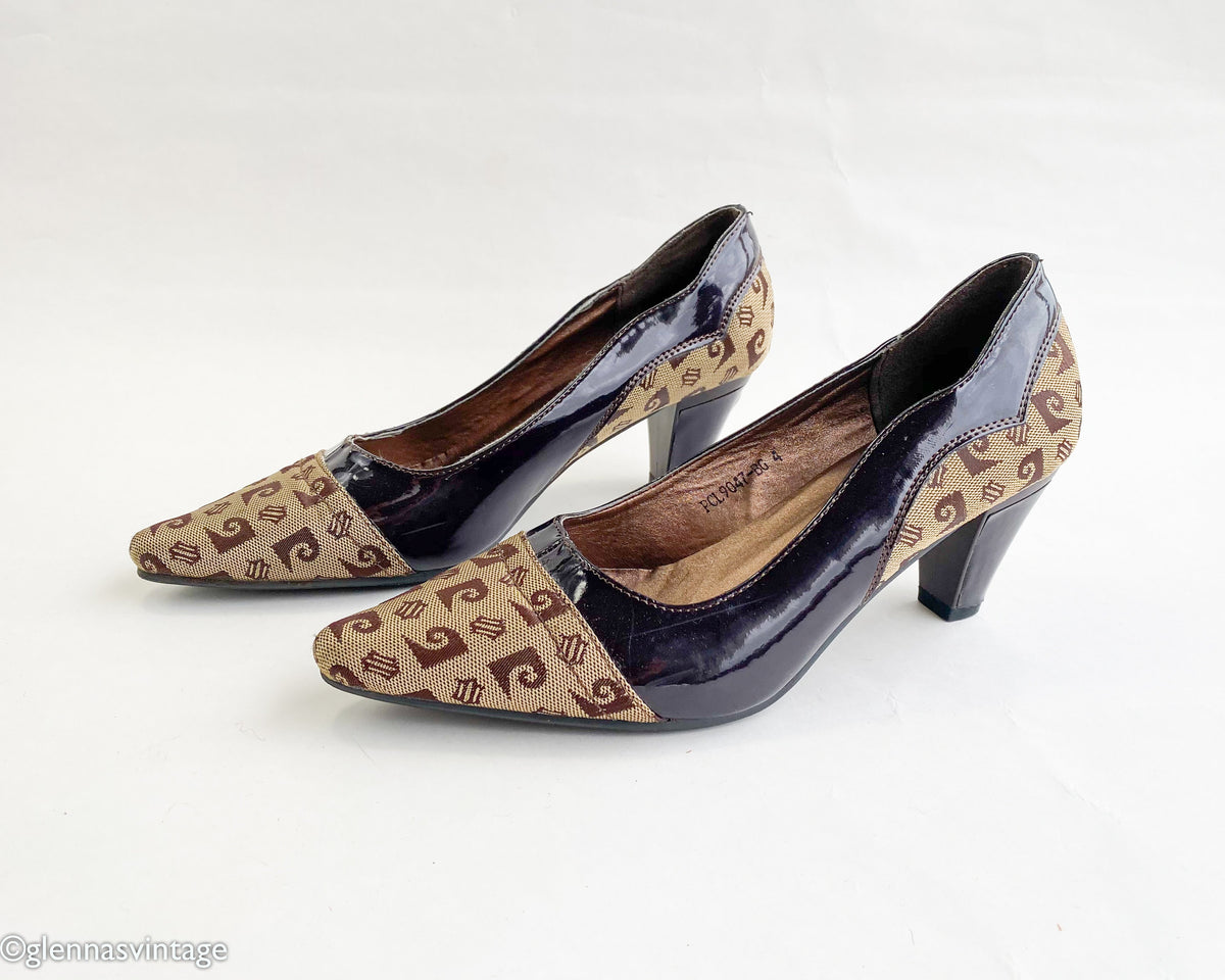 1980s Brown Leather Pumps | Pierre Cardin, US 6