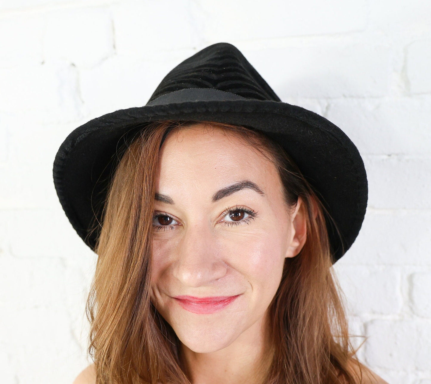 1960s Black Velvet Bucket Hat