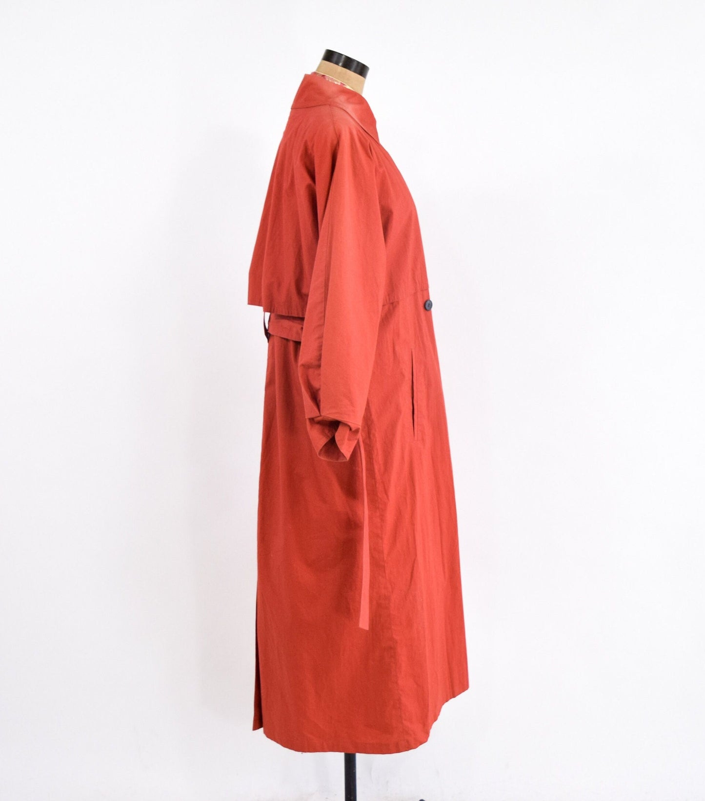 1980s Orange Trench Coat | 80s Orange Trench Coat | Sanyo Carlo Cohen | Large