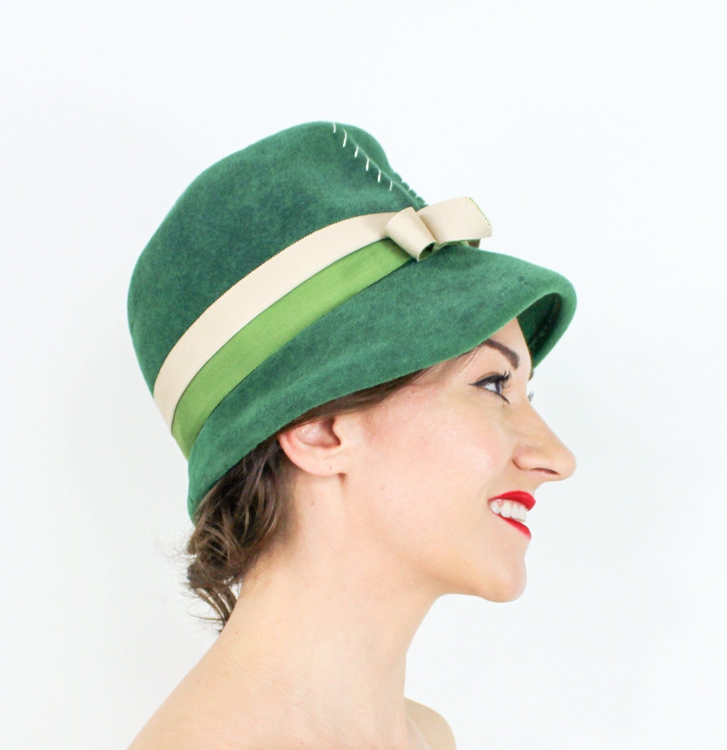 1960s Kelly Green Bucket Hat
