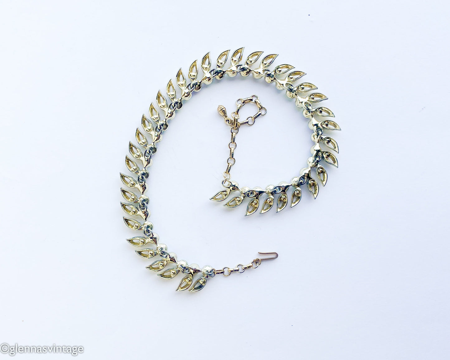 Kramer | 1950s Rhinestone Necklace | 50s Aurora Borealis Necklace | Kramer