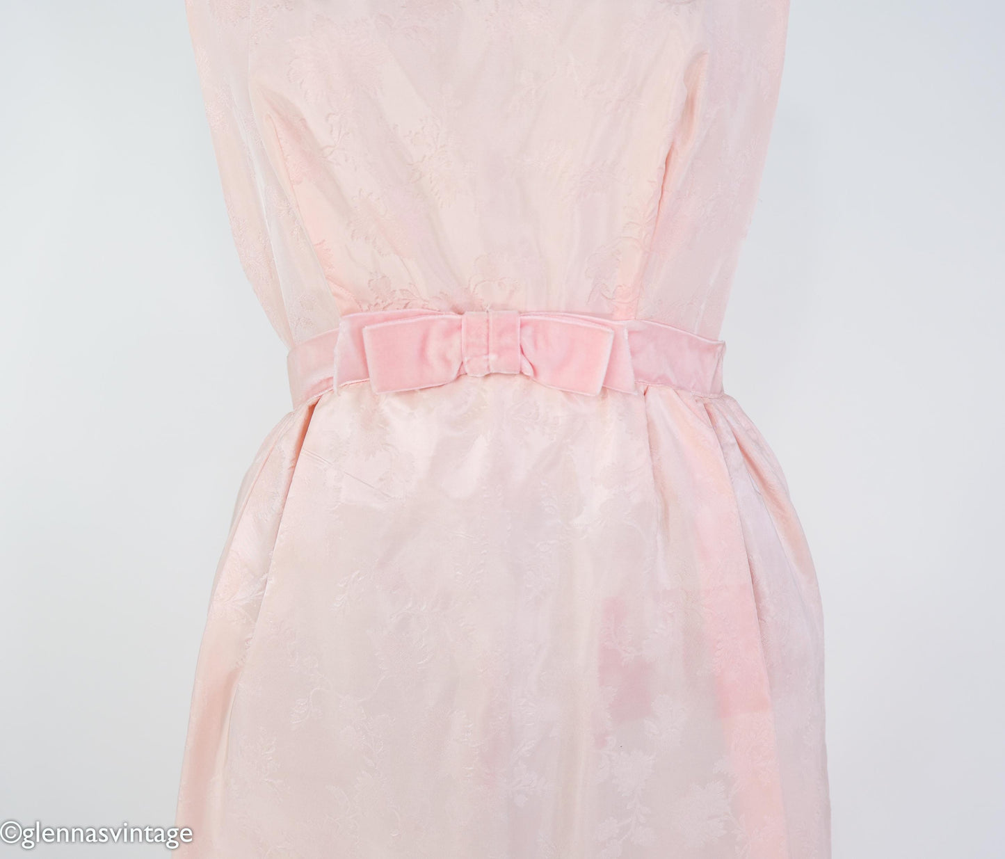 1960s Vintage Pink Prom Dress, Small