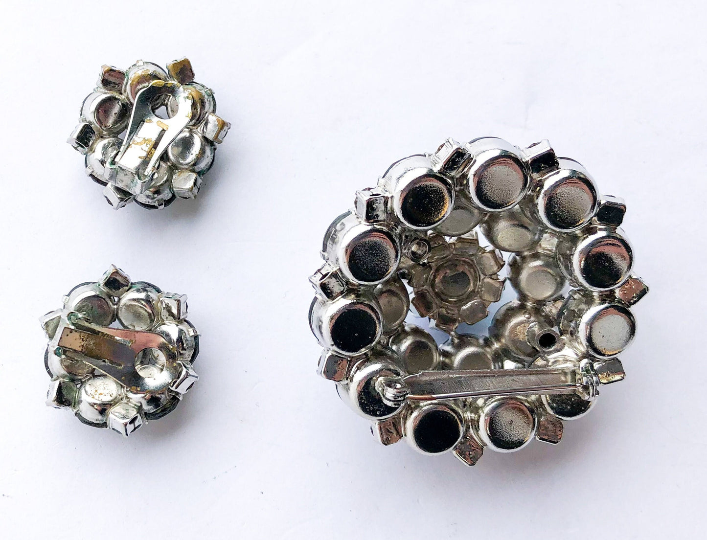 1950s Juliana Brooch & Earrings Set