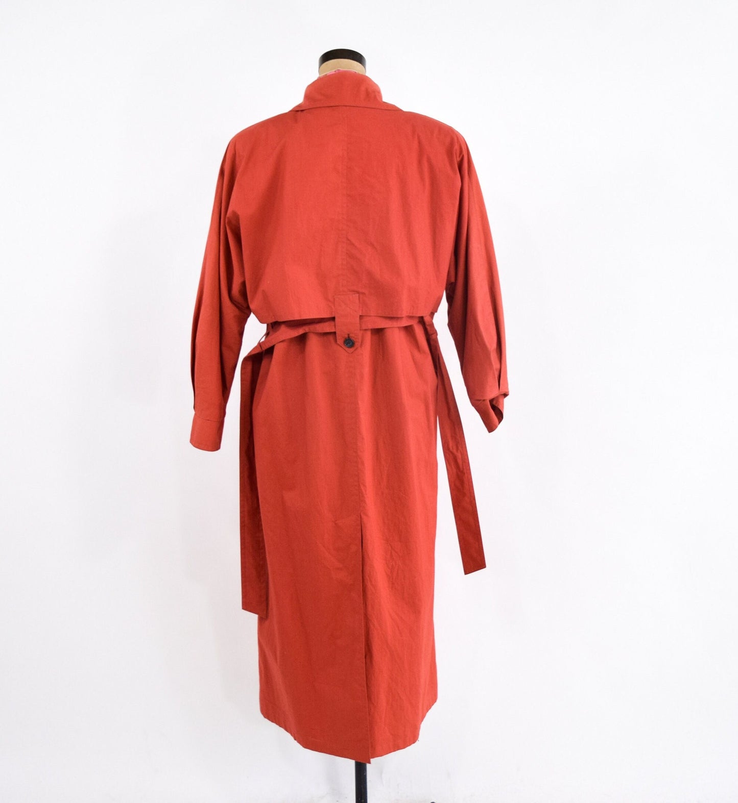 1980s Orange Trench Coat | 80s Orange Trench Coat | Sanyo Carlo Cohen | Large