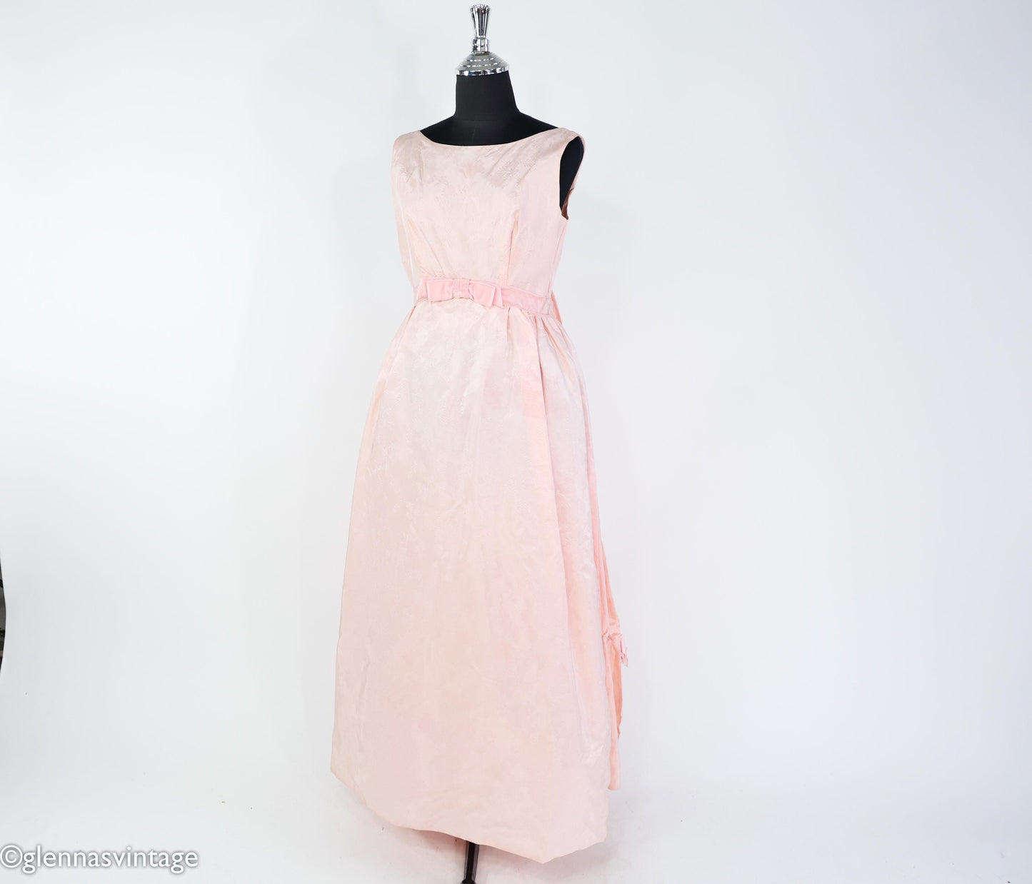 1960s Vintage Pink Prom Dress, Small