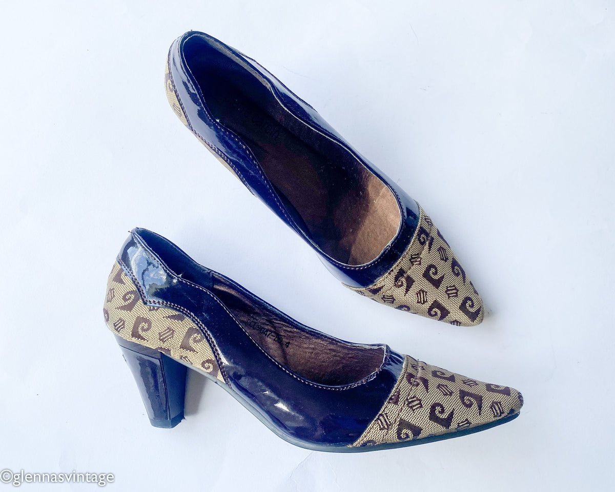 1980s Brown Leather Pumps | Pierre Cardin, US 6