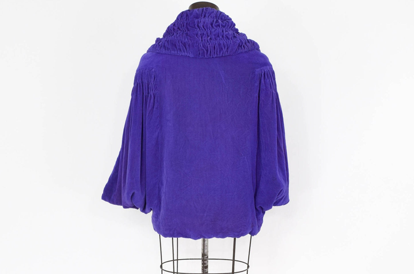 1900s Violet Silk Velvet Capelet | Downton Abbey Style