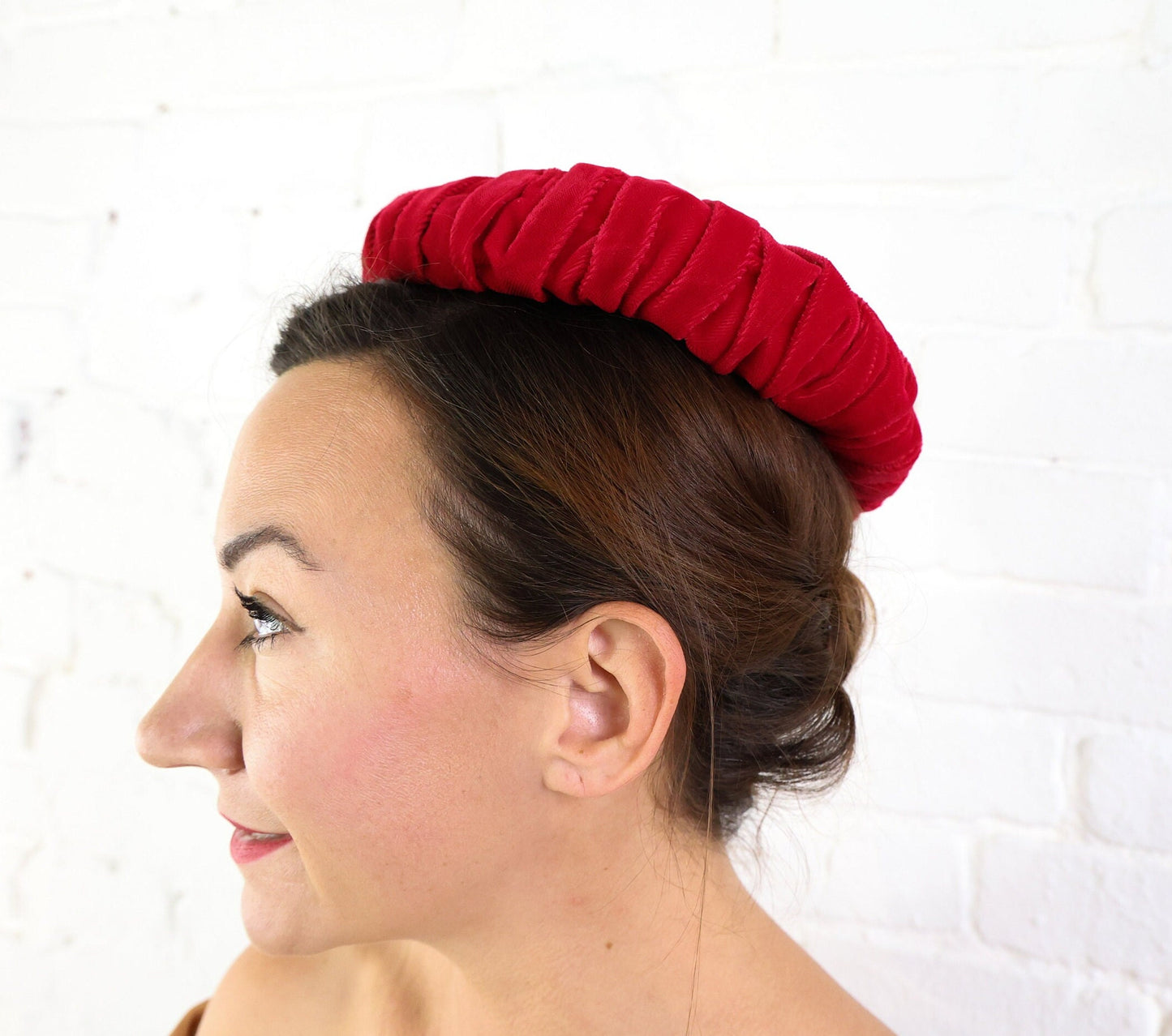 1950s Red Velvet Beret