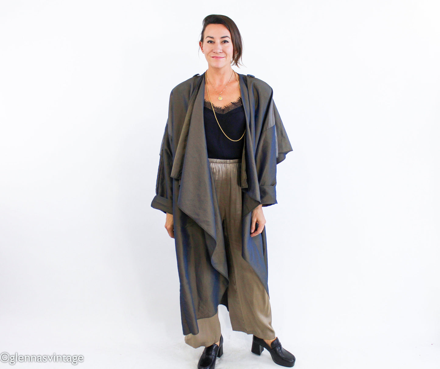 1990s Bronze Oversized Rain Jacket , , Large