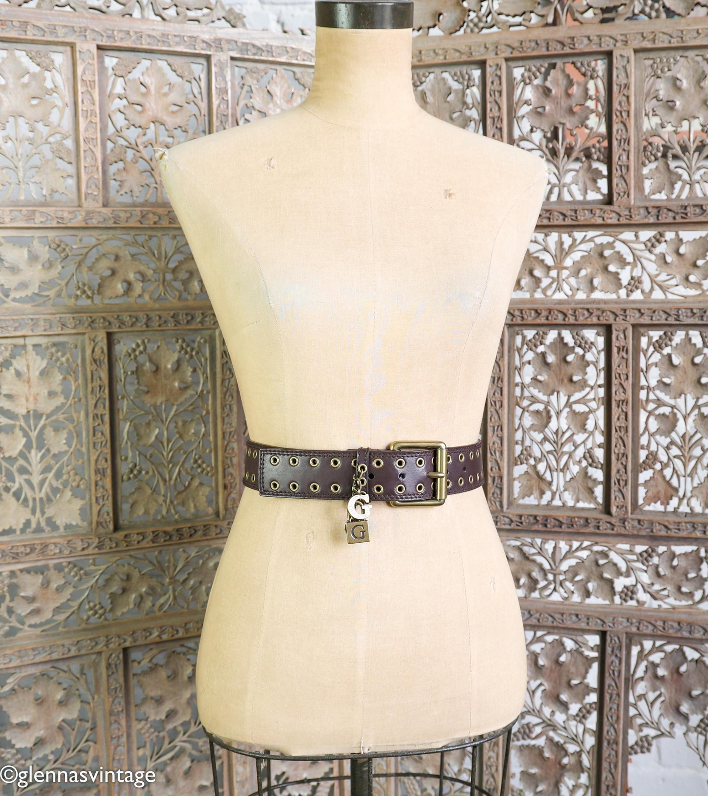 1990s Guess Brown Leather Belt