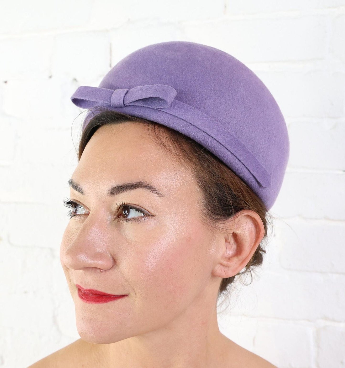 1960s Lavender Purple Bubble Hat