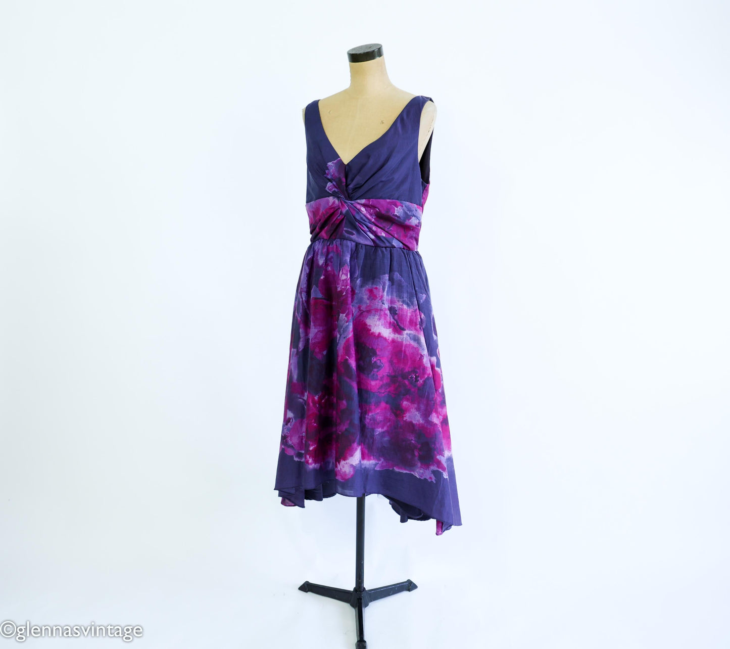 1990s Purple Tie Dye Sundress, Medium