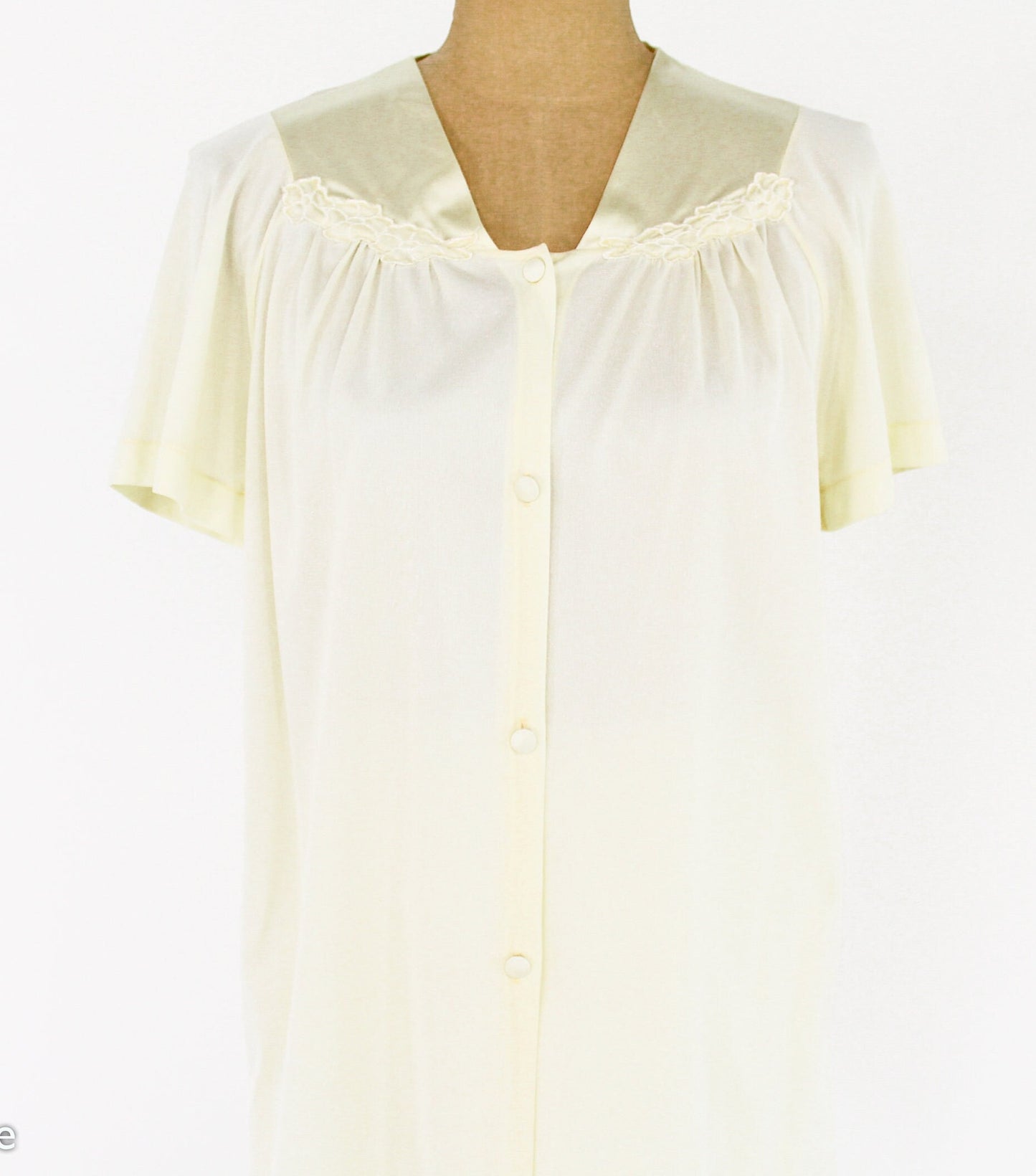1950s Yellow Nylon Pajama Set | 50s Yellow Pajamas | Vanity Fair | Small