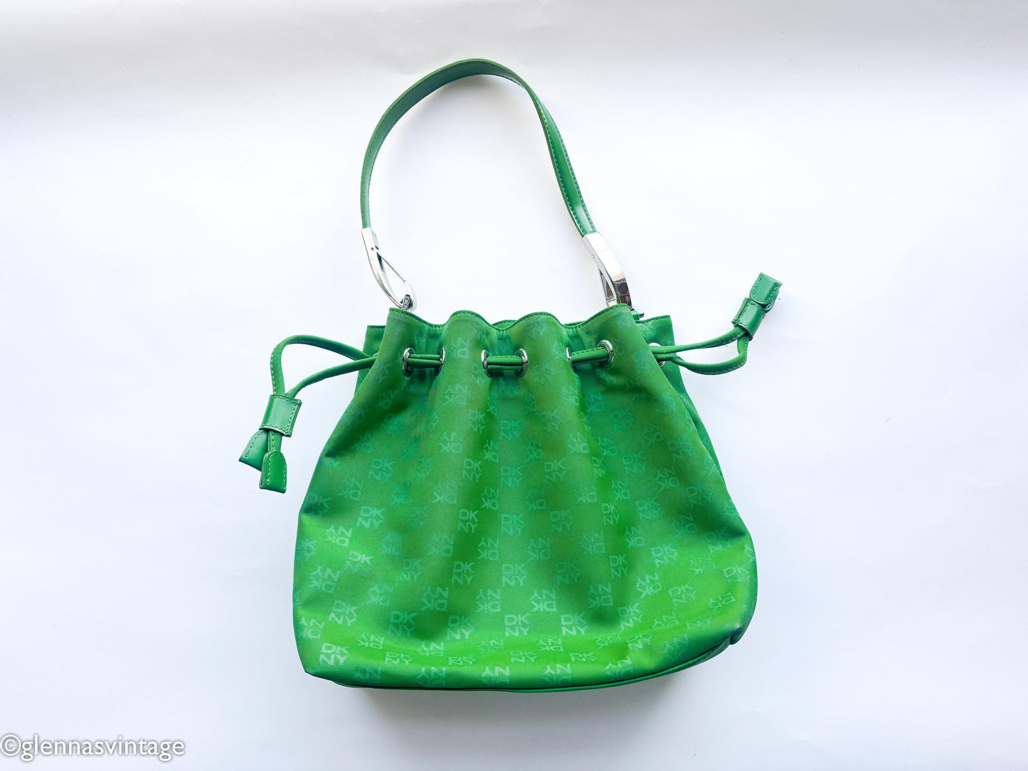 DKNY 1980s Bright Green Handbag