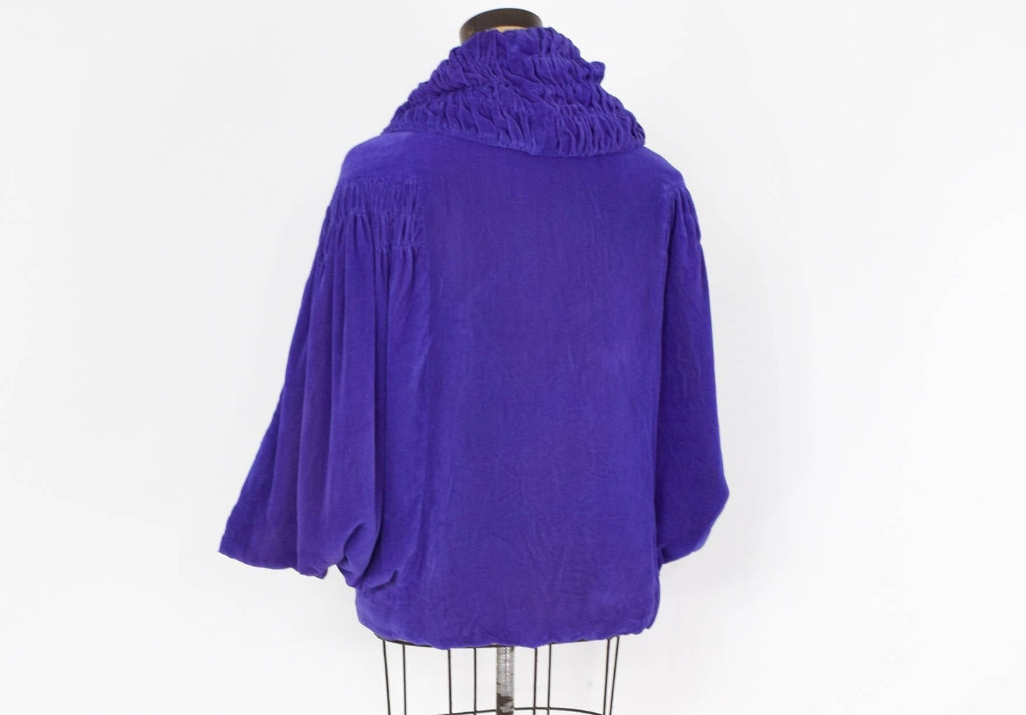 1900s Violet Silk Velvet Capelet | Downton Abbey Style