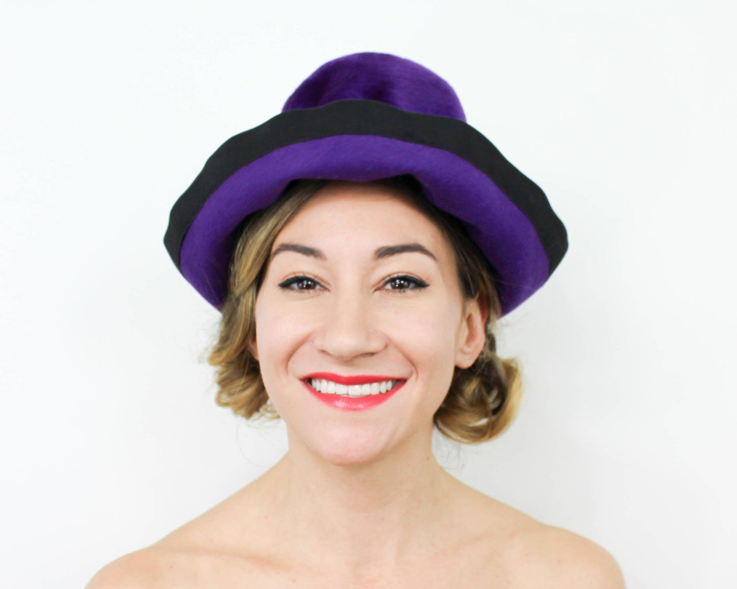 1960s Mr. John Jr. Purple Velour Hat