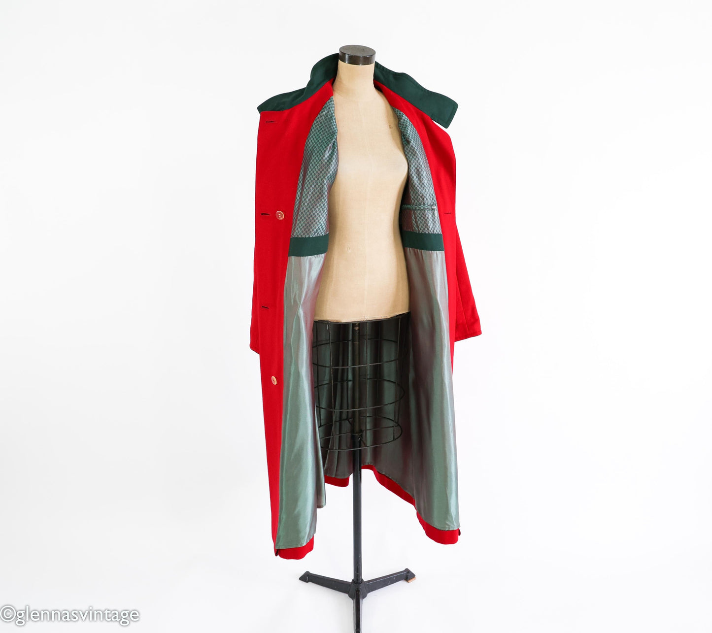 1980s Lodenfrey Red Wool Alpine Coat, 2XL, 48" Bust