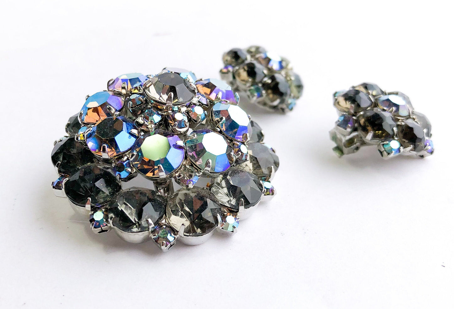 1950s Juliana Brooch & Earrings Set